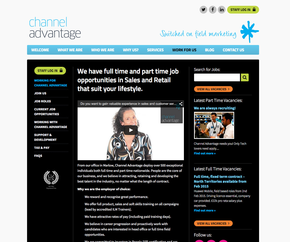 Channel Advantage Website 3