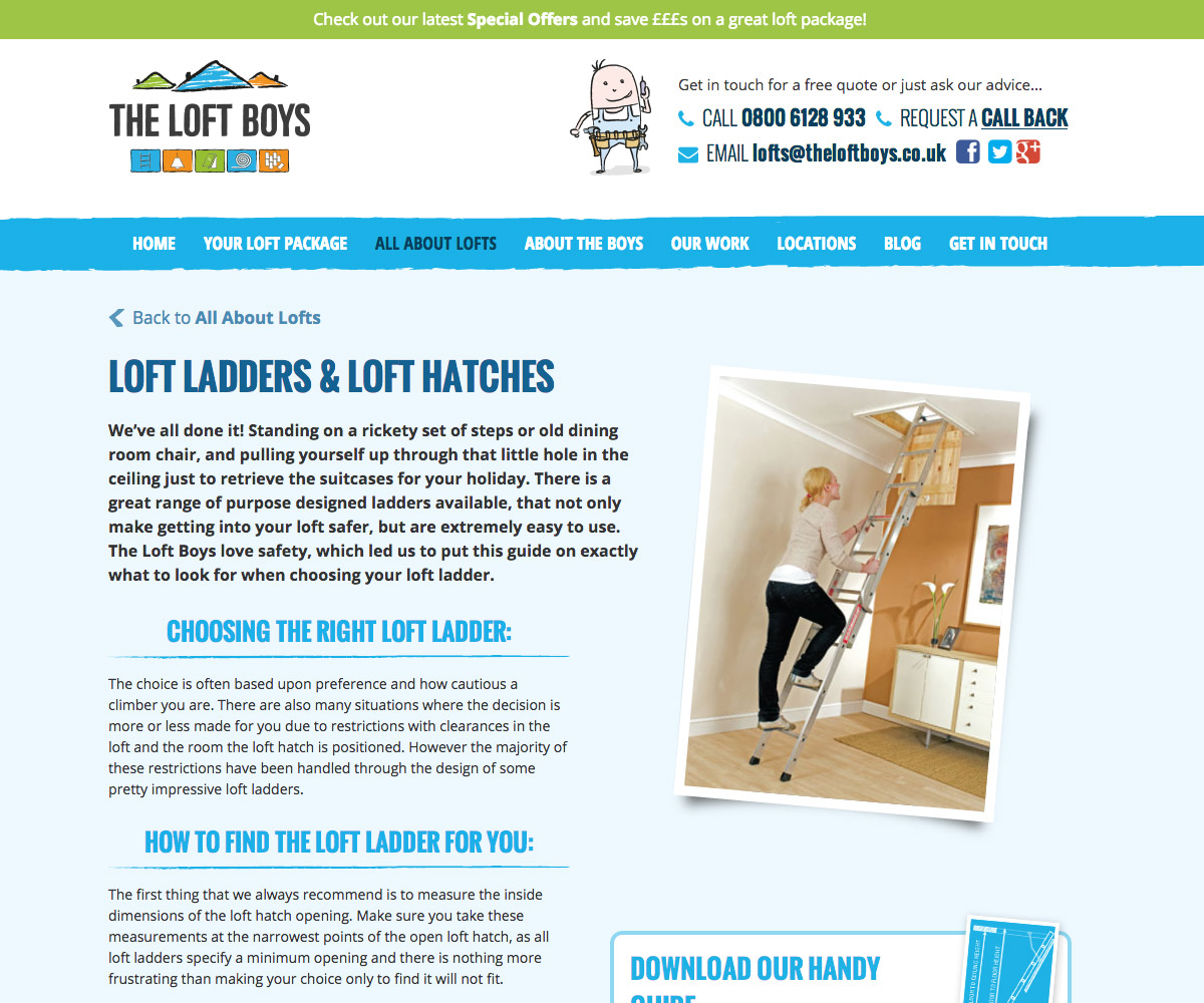 The Loft Boys Website 2