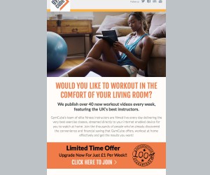 GymCube Email Template